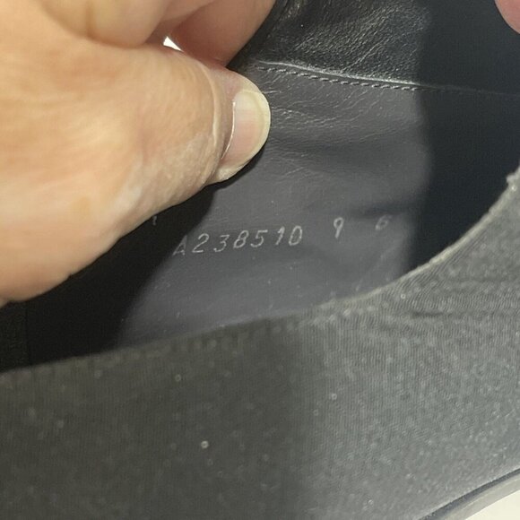 Stuart Weitzman Women's Black Lace-up Shoes Block Heel Fabric Gore-Tex Size 9 B - Picture 14 of 16